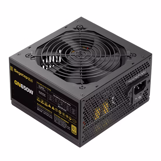 Segotep 650W 750W 850W ATX12V 80 Plus Gold Certified Non-Modular Active Pfc Power Supply Factory