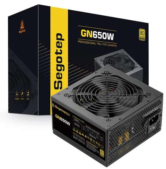 Segotep 650W 750W 850W ATX12V 80 Plus Gold Certified Non-Modular Active Pfc Power Supply Factory