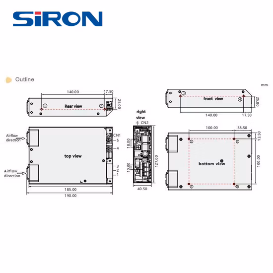 Siron P131 1000W Pfc 스위칭 전원 공급 장치